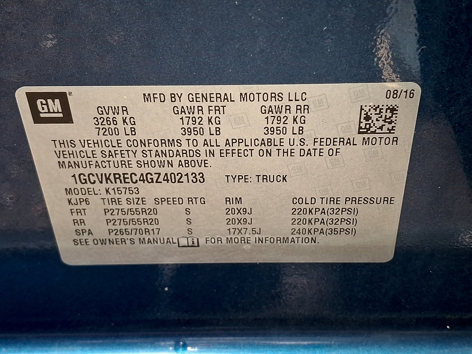2016 Chevrolet Silverado 1500 2LT