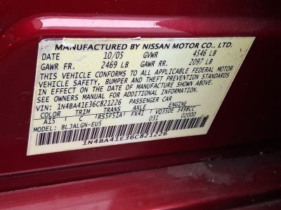 2006 Nissan Maxima 3.5 SL