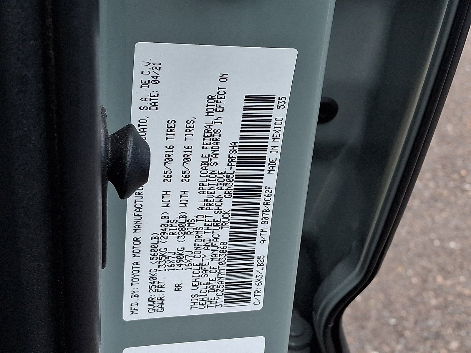 2021 Toyota Tacoma TRD Pro