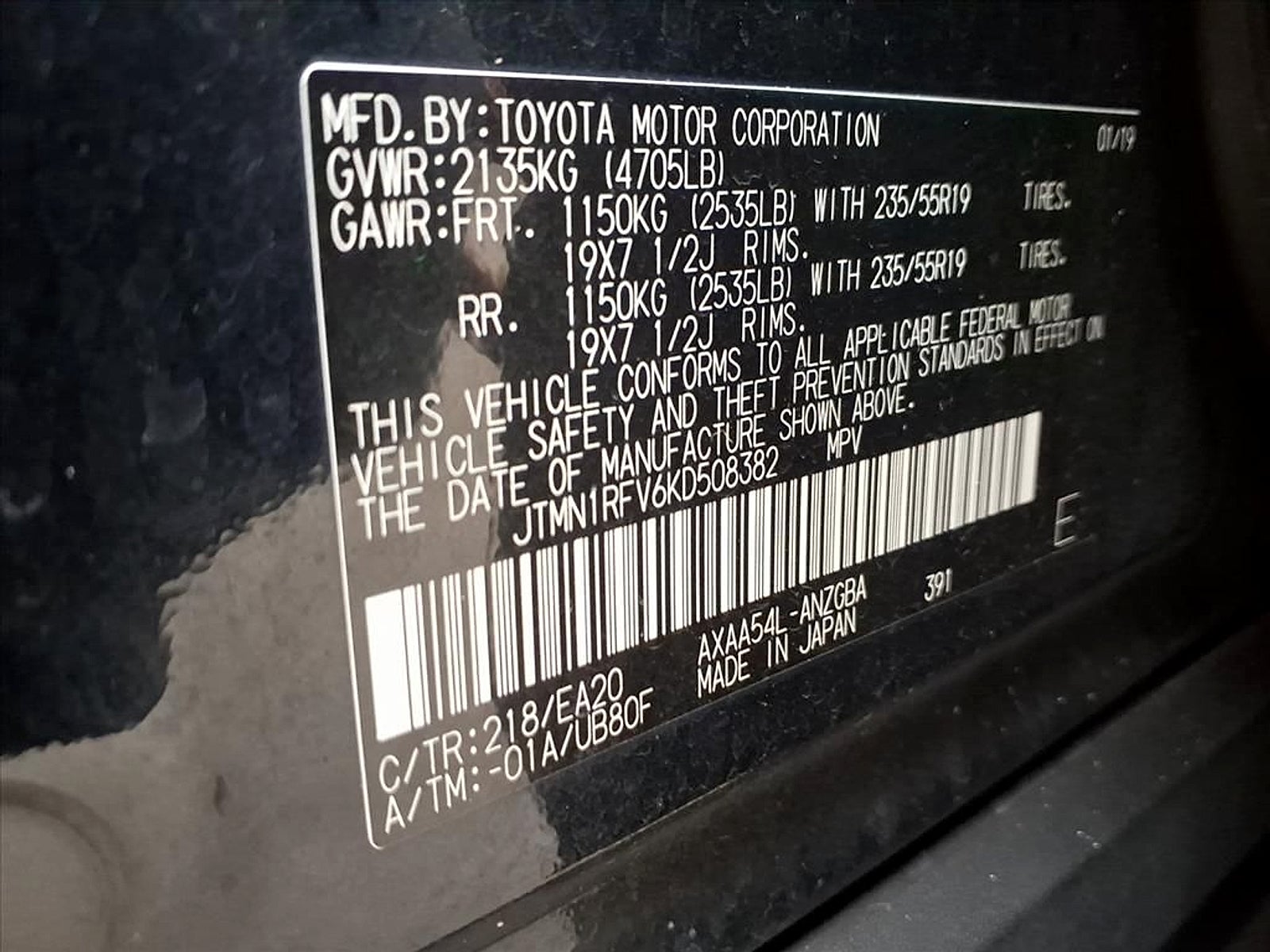 2019 Toyota RAV4 Limited