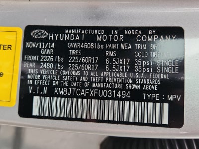 2015 Hyundai Tucson GLS
