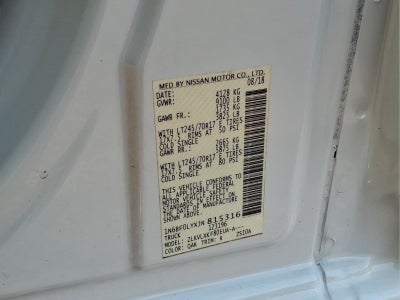 2018 Nissan NV 2500 HD SV