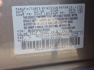 2018 Nissan Sentra SR