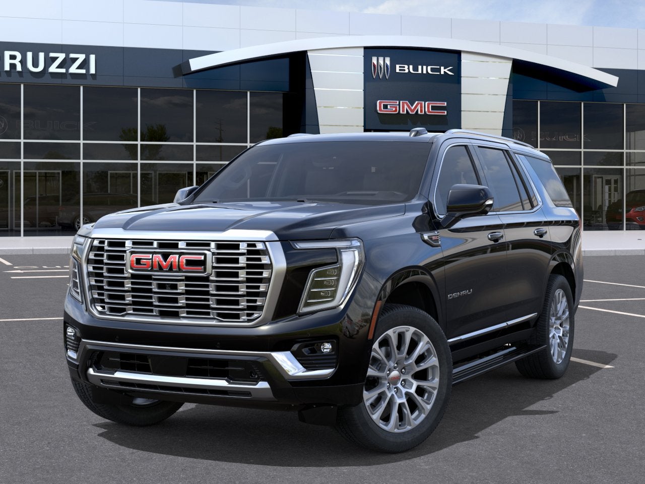 2027 GMC Yukon passenger side front three-quarter profile