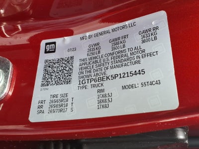 2023 GMC Canyon Elevation