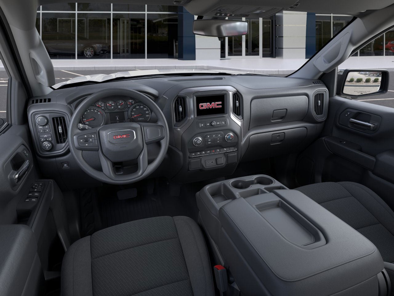 2026 GMC Sierra 1500 interior cabin seating and dashboard overview