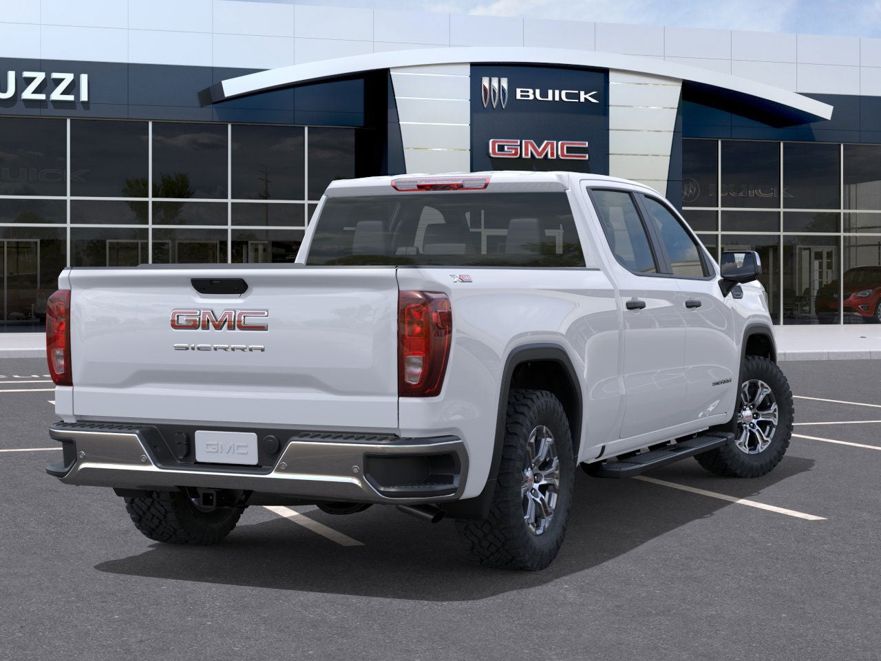 2026 GMC Sierra 1500 rear passenger side exterior profile and bed