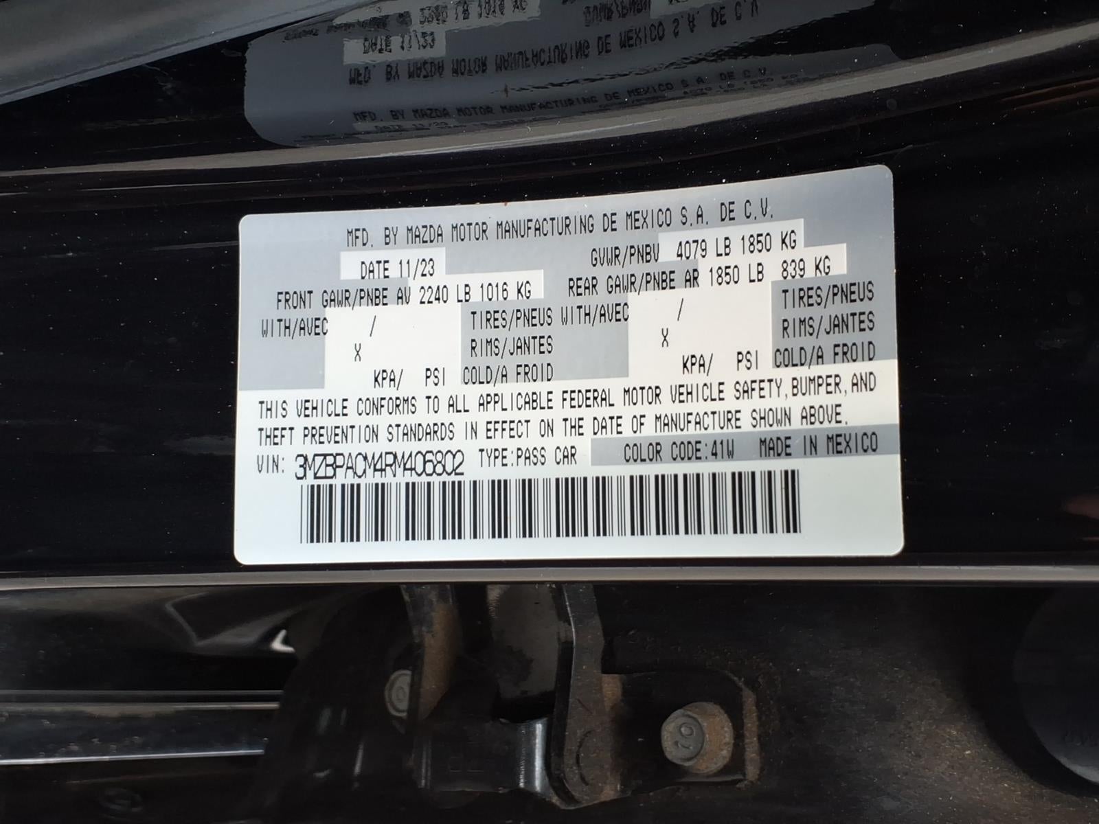 2024 Mazda Mazda3 Sedan 2.5 S Preferred