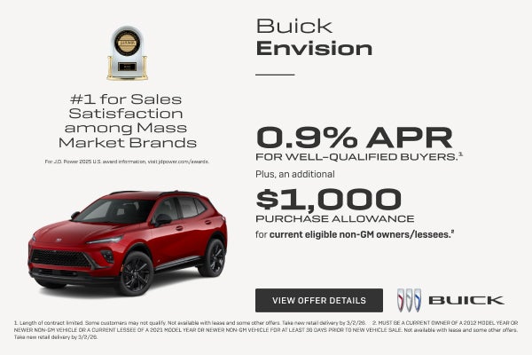 0.9% APR
FOR WELL-QUALIFIED BUYERS.1

Plus, an additional $1,000 PURCHASE ALLOWANCE for current e...