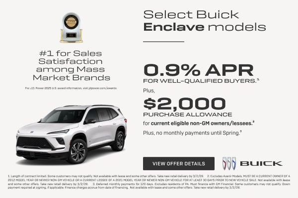 0.9% APR 
FOR WELL-QUALIFIED BUYERS.1

Plus, $2,000 PURCHASE ALLOWANCE for current eligible non-G...