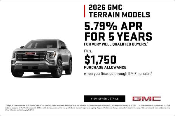 5.79% APR for very well-qualified buyers.1

Plus, $1,750 PURCHASE ALLOWANCE when you finance thro...