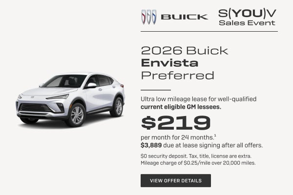 Ultra low mileage lease for well-qualified current eligible GM lessees.

$219 per month for 24 mo...