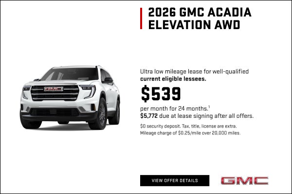 Ultra low mileage lease for well-qualified current eligible lessees.

$539 per month for 24 month...