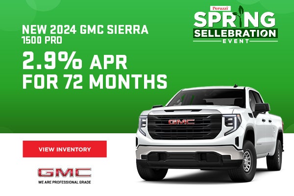 New 2024 GMC Sierra 1500 Pro 2.9% APR for 72 months